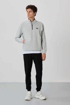 Herren Sweatshirt- und Hosen-Set mit Reißverschluss