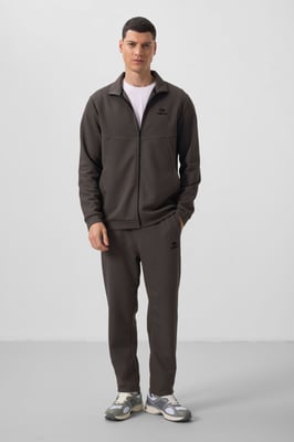 Herren Langarm-Zip Sweatshirt und Hose Set
