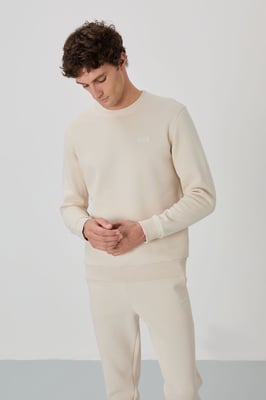 Herren Baumwoll-Polyester Fleece Sweatshirt und Hose Set