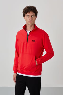 Herren Sweatshirt- und Hosen-Set mit Reißverschluss vorne