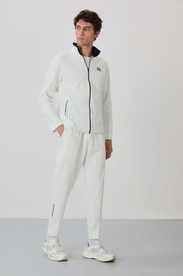 Herren Sweatshirt mit Reißverschlusskragen und Hose Set