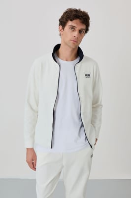 Herren Sweatshirt mit Reißverschlusskragen und Hose Set