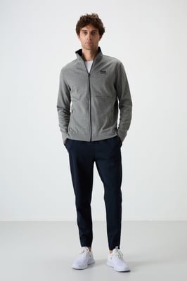 Herren Sweatshirt und Hose Set aus Baumwollmischung mit Reißverschluss
