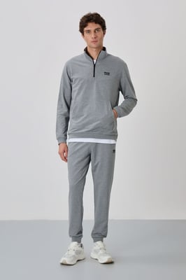Herren Sweatshirt-Set mit Reißverschluss und Hose