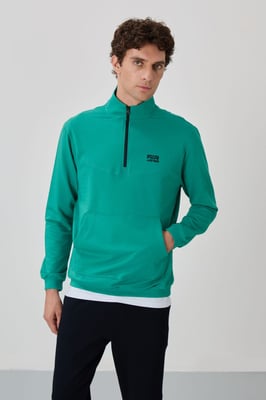 Herren Sweatshirt mit Reißverschluss und Hosen Set