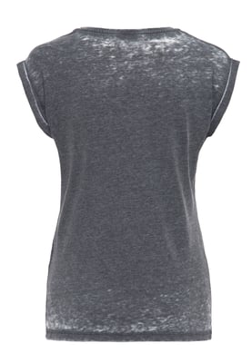 Queen Kerosin Damen Enzym Wash T-Shirt Heartbreak Garage