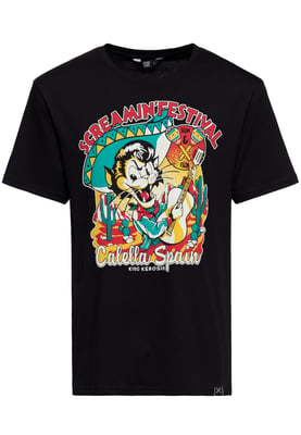 King Kerosin Herren T-Shirt Screamin' - 50s Rock & Rhythm Festival