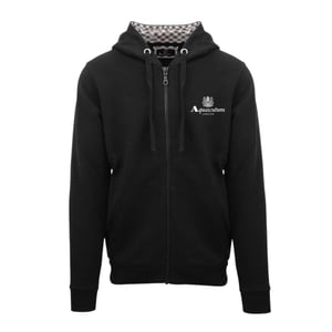 Aquascutum - "Active" Hoodie mit durchgehendem Reißverschluss für Herren (Schwarz)