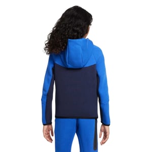 Nike - Hoodie mit durchgehendem Reißverschluss für Kinder, Fleece (Schwarz/Königsblau)