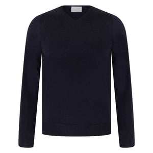 Lyle & Scott - "Merrick" Pullover für Herren, V-Ausschnitt, Jerseyware (Neues französisches Marineblau)