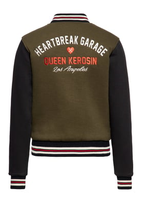 Queen Kerosin Damen College Jacke Heartbreak Garage