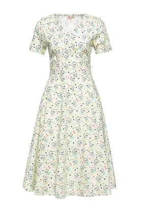 Queen Kerosin Damen Swingkleid Retro Cats