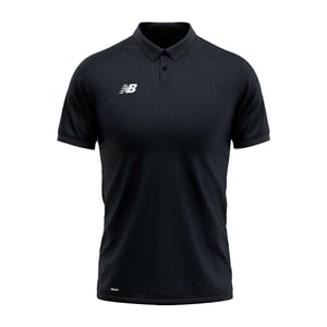 New Balance - Poloshirt für Damen, Leger, Regulär (Schwarz)