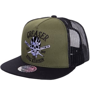 King Kerosin Herren KING KEROSIN Snapback Cap mit Netzeinsatz Greaser