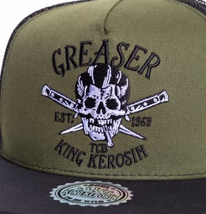 King Kerosin Herren KING KEROSIN Snapback Cap mit Netzeinsatz Greaser
