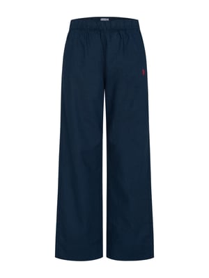 U.S. Polo Assn. Damen Leinenmix Hose mit elastischem Bund
