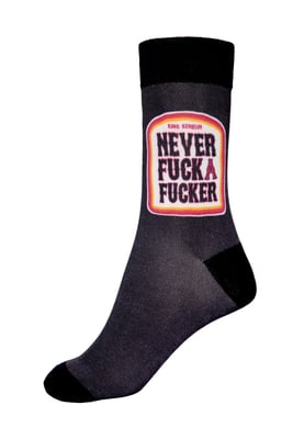 King Kerosin Herren Socken Never F*ck a F*cker