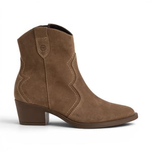 Tamaris Damen Camel Brown Wildleder Cowboy Western Knöchelstiefel – 25702-41