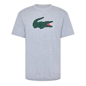 Lacoste - T-Shirt für Herren, Baumwolle, Regulär (Silber/Grün)