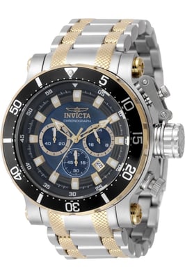 Invicta Coalition Forces 49754 Herrenuhr - Quarzwerk - Edelstahl mit schwarzem Zifferblatt - 52 mm