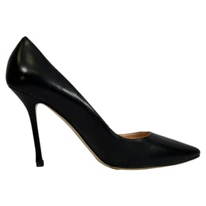 Sergio Rossi Godiva Pumps aus schwarzem Leder