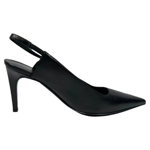 Hermès Lover 80 Slingback-Pumps aus schwarzem Leder