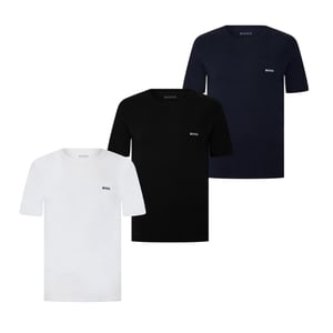 Boss - T-Shirt für Herren, Rundhalsausschnitt (3er-Pack) (Schwarz/Weiß/Marine)
