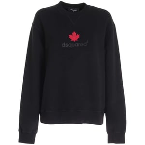 Dsquared2 Pullover Mit Ahornblatt-logo, Schwarz