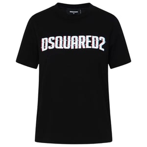 Dsquared2 Logo Print Rundhals-t-shirt, Schwarz