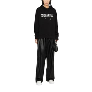 Dsquared2 Cool Fit Markenlogo Schwarzer Hoodie