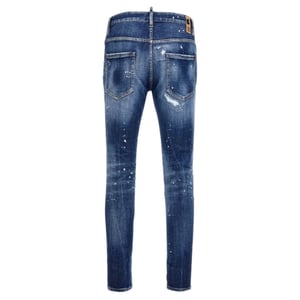 Dsquared2 Super Twinky Jeans, Verstärkte Jeans Mit Used-look-denim-waschung, Blau