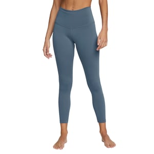Nike Yoga 7/8-leggings Mit Hoher Taille In Diffusem Blau