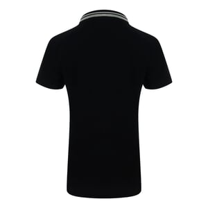 Moschino Poloshirt Mit Kleinem Box-logo, Schwarz