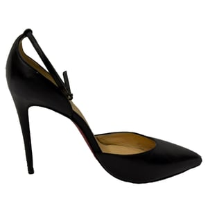 Christian Louboutin D'Orsay-Pumps aus schwarzem Leder