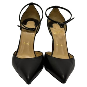 Christian Louboutin D'Orsay-Pumps aus schwarzem Leder