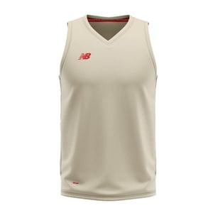 New Balance - Ärmelloses Oberteil für Herren, V-Ausschnitt, Regulär (Angorafarbe)