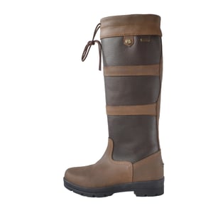 Brogini - Herren/Damen Unisex Landstiefel "Pembroke", Narbiges Leder (Braun)