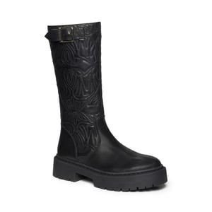 Steve Madden - "Gelina" Kniehohe Stiefel für Damen, Leder (Schwarz)