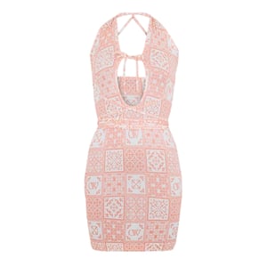 Off White - Minikleid für Damen (Pink/Weiß)
