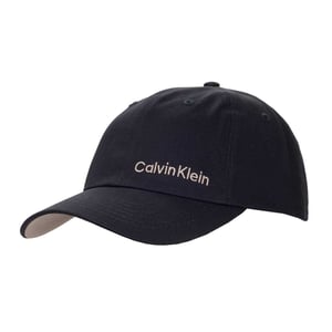 Calvin Klein - Papa Hut für Herren, Abgerundeter Kopf, Emblem (Marine)