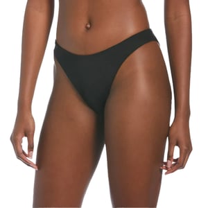 Nike - Bikinihöschen für Damen, wendbar, Hohes Bein (Schwarz/Pink)