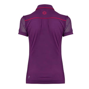 Puma - "Novelty" Poloshirt für Damen, Emblem, Mesh-Ärmel (Violett)
