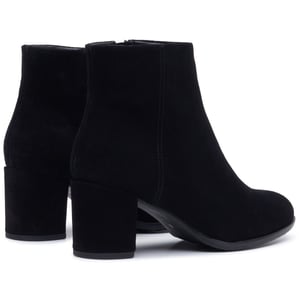 Hush Puppies Claridy Wildleder Damen Schwarze Absatz Stiefeletten