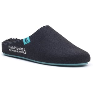Hush Puppies Die guten Polyester Herren Schwarz Türkis Hausschuhe