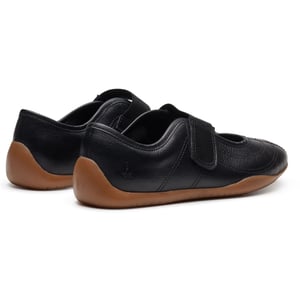 Hush Puppies Juno Sneakerina Leder Frauen BLACK Ballerinas