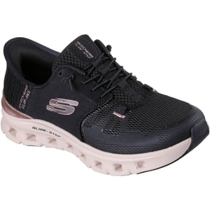 Skechers Glide-Step Pro Radiant Stride Damen Schwarz Mesh/Roségold Trim Sneaker