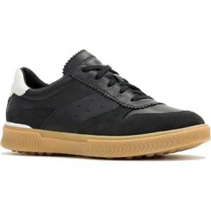Hush Puppies Mae Leder Damen Schwarz Sneakers