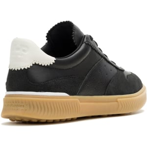 Hush Puppies Mae Leder Damen Schwarz Sneakers