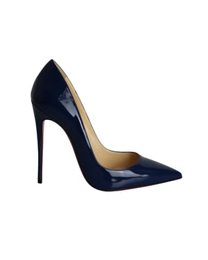 Christian Louboutin So Kate Pumps aus dunkelblauem Lackleder