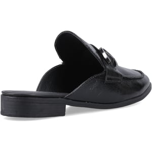 Hush Puppies Calla Leder Damen Schwarz Clogs